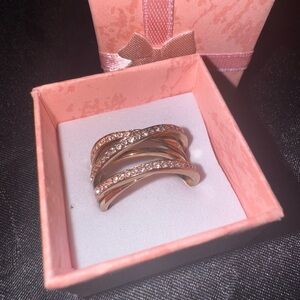 Michael Kors Gold and Silver Crystal Ring